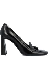 Saint laurent 90 mm chloé pumps met kwastjes en vierkante neus - zwart