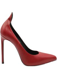 Saint laurent pre-owned leather pointed-toe pumps - rood