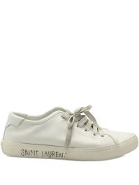 Saint laurent pre-owned malibu distressed sneakers - wit