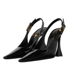Saint laurent pumps & high heels - dune patent leather slingback pumps in zwart