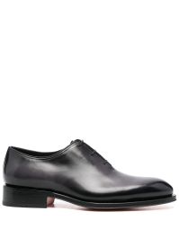 Santoni deponent leren oxford schoenen - blauw