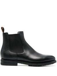 Santoni leren chelsea laarzen - zwart