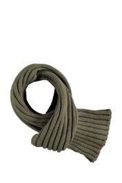 Sarlini rib gebreide sjaal kaki