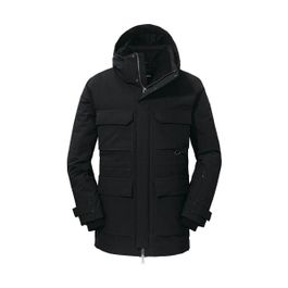 Schöffel - down parka ridgeland - parka maat 56, zwart