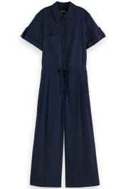 Scotch & soda utility jumpsuit night maat: 34 | jumpsuits outlet | dames | zwart