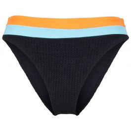 Seafolly - women's slice of splice spliced high rise - bikinibroekje maat 6, zwart