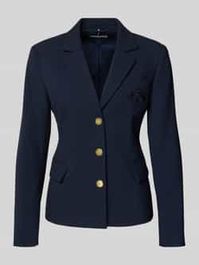 Shaped fit blazer met viscose, model 'punto'