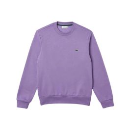 Shirt van biologisch katoen met geborduurd krokodillenlogo lacoste , paars , heren - Paars