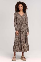Shiwi ladies azores dress pantar bay toasted almond beige maat: xs | maxi jurken outlet | dames | bruin