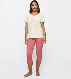 Shortama dames - capri - pk x 02 - katoenen capri zomer pyjama dames
