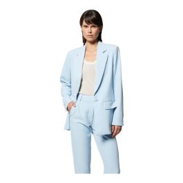 Silvian heach, dames, jassen, blauw, maat: xs leer,