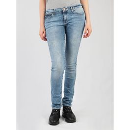 Blauwe Skinny jeans wrangler best blue low waist courtney w23sx7850