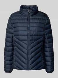Slim fit gewatteerd jack met opstaande kraag