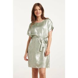 Smashed lemon 25111 licht metallic zomerjurk |