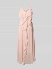 Soepele maxi-jurk met ruches, model 'camille'
