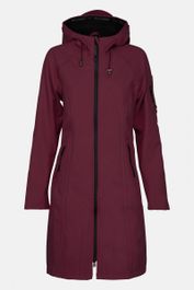 Softshell regenjas lang rain37l - maroon banner 307