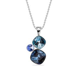 Spark ketting met blauwe glaskristallen hanger