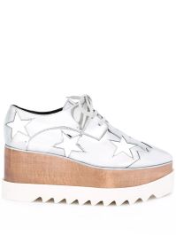 Stella mccartney elyse platform shoes - metallic