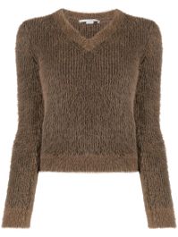 Stella mccartney trui met v-hals - bruin