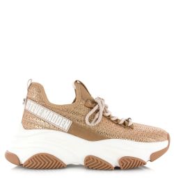 Bronze Steve madden project gold lage sneakers dames