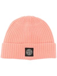 Stone island muts met logopatch - roze
