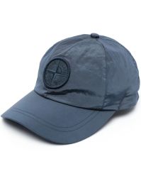 Stone island pet met logopatch - blauw