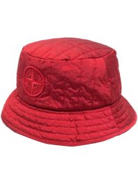 Stone island vissershoed met print - rood