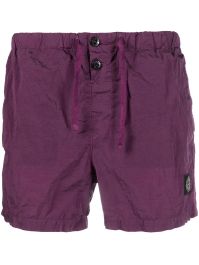Stone island zwembroek met logopatch - paars - Paars