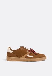 Stradivarius casual sneakers met dubbele veters lichtkameel 35