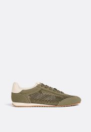 Stradivarius geperforeerde sneakers kaki 35