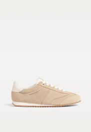 Stradivarius zachte leren sneakers beige 37