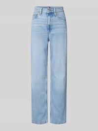 Straight leg jeans van katoenmix, model 'layla'