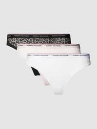 String in een set van 3 stuks met kant, model 'premium essentials'