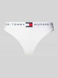 String met elastische band met label, model 'th heritage'