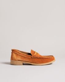 Suede moccasin shoes