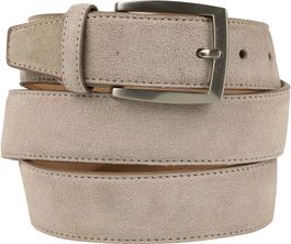 Suitable riem suede taupe 111
