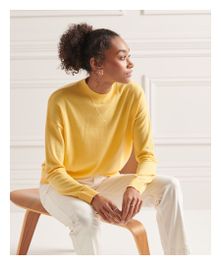 Gele Superdry Truien Vesten voor Dames Tot 50 Korting