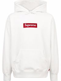 Supreme hoodie met logo - wit