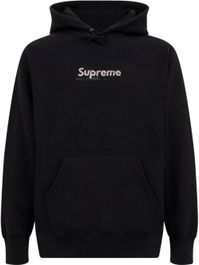 Supreme hoodie met logo - zwart