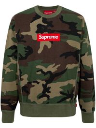 Supreme sweater met camouflageprint - groen