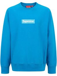 Supreme sweater met logo - blauw