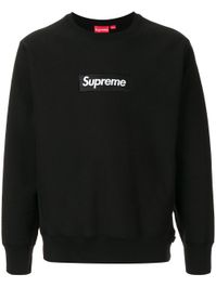 Supreme sweater met logo - zwart