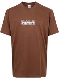 Supreme t-shirt met logo - bruin