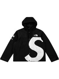 Supreme x the north face jack met logo - zwart