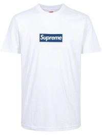 Supreme x yankees t-shirt met logo - wit