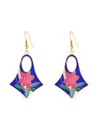 Susan caplan vintage 1980 oorbellen verfraaid met bloemen - goud