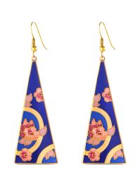 Susan caplan vintage 1980s driehoekige oorbellen - goud
