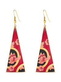 Susan caplan vintage 1980s driehoekige oorbellen - goud