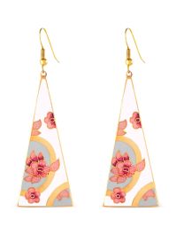 Susan caplan vintage 1980s driehoekige oorbellen - goud