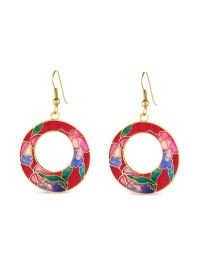 Susan caplan vintage 1980s oorbellen verfraaid met bloemen - goud